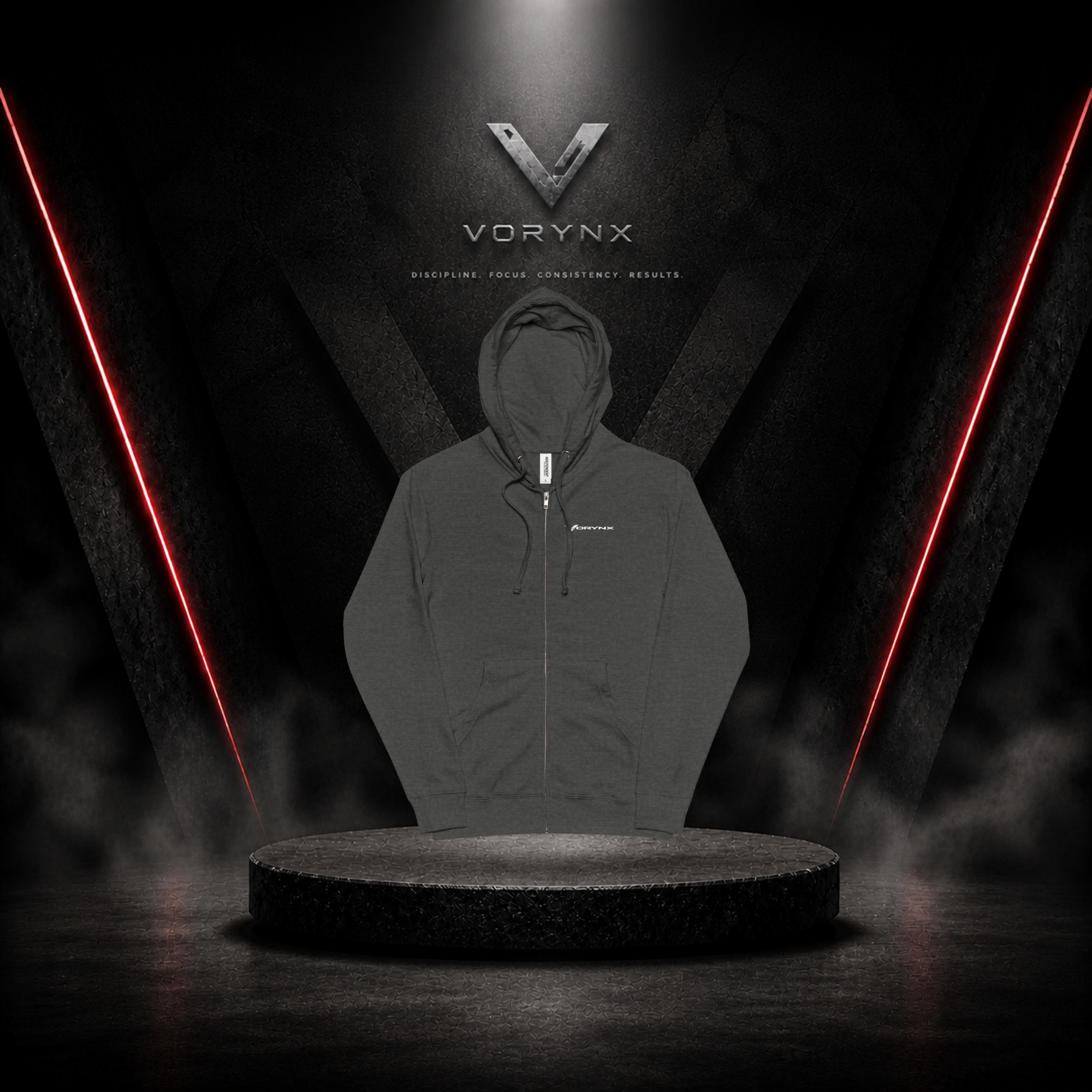 Signature Zip Hoodie - White