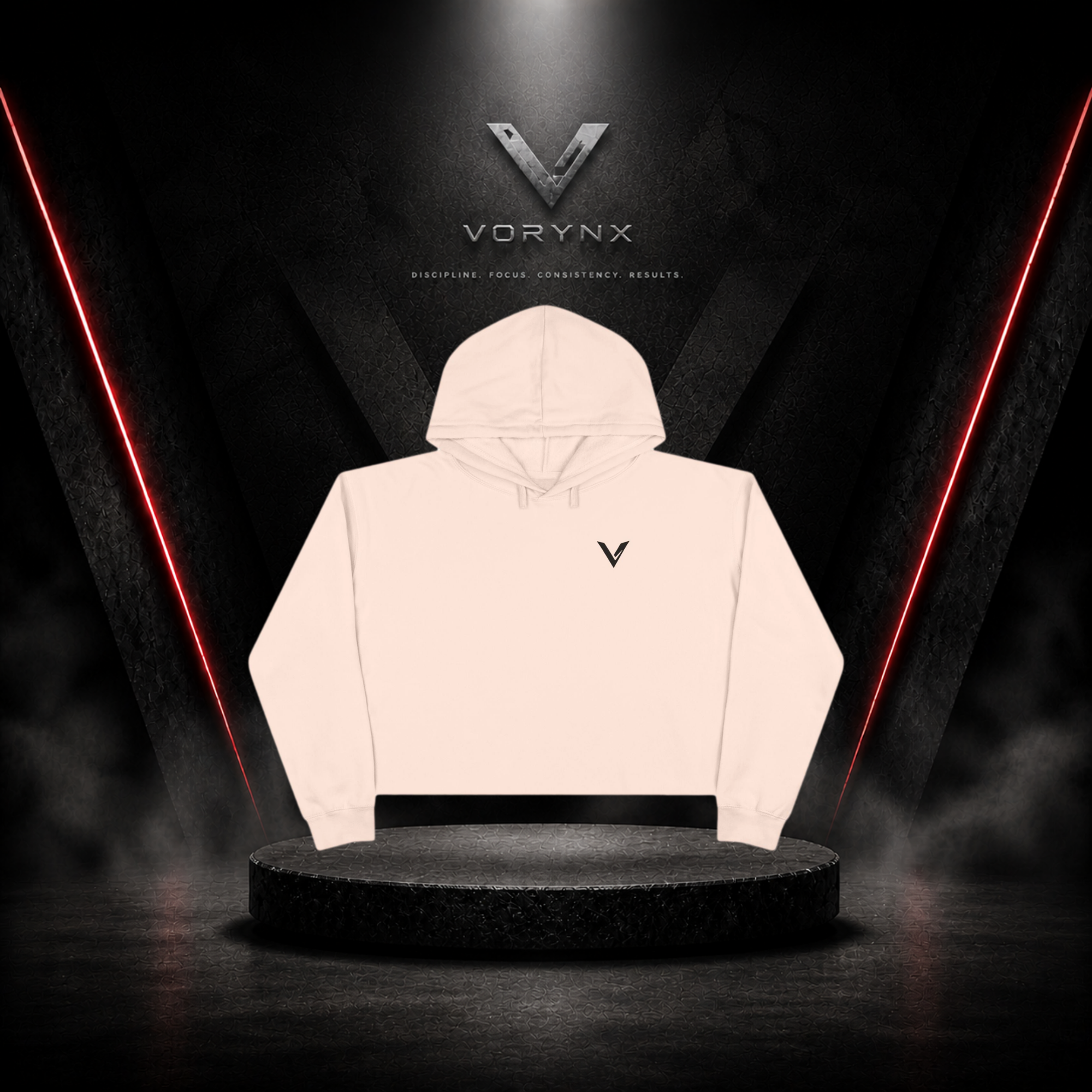 Energy Crop Hoodie - Black
