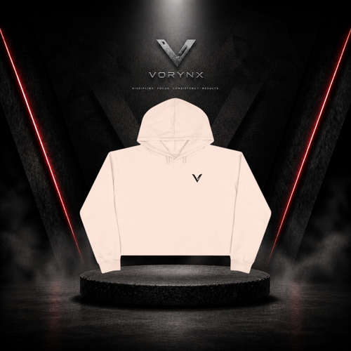 Core Crop Hoodie - Black