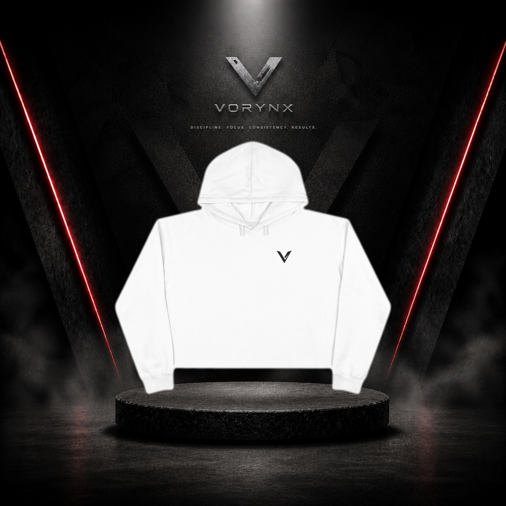 Energy Crop Hoodie - Black