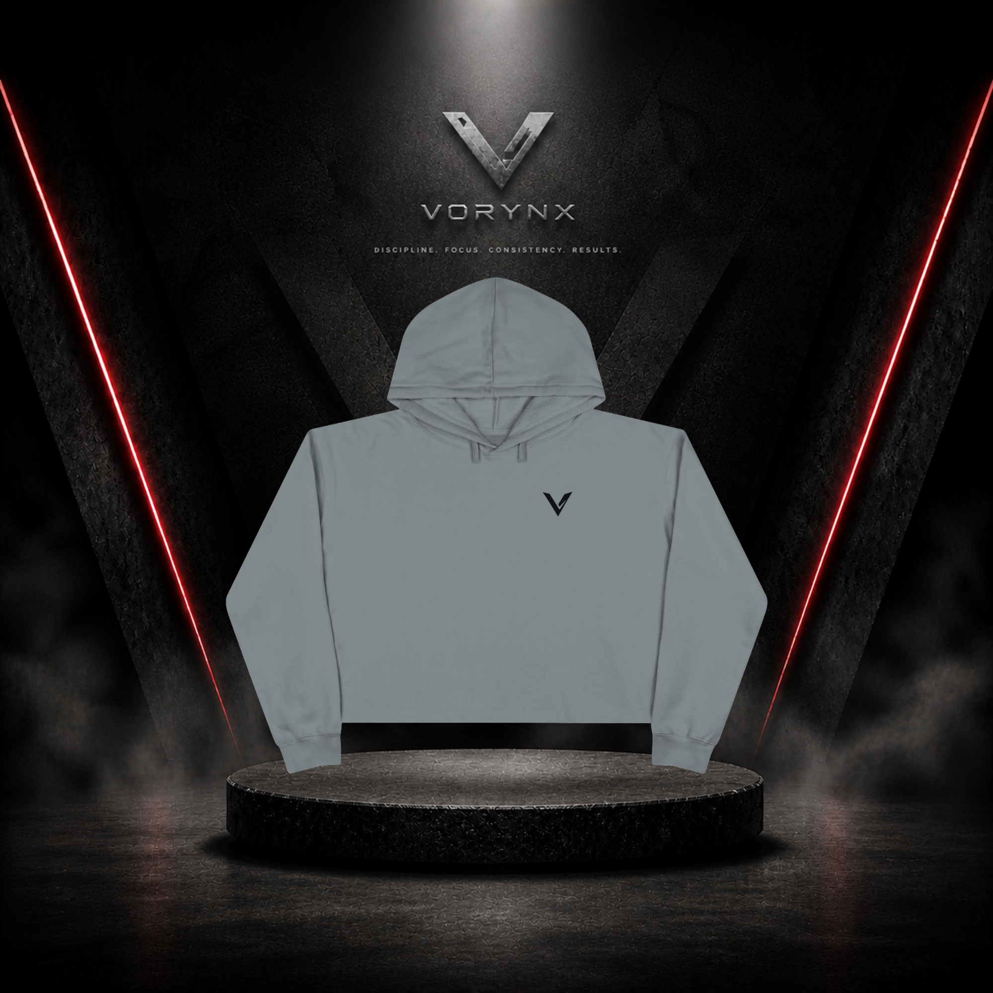 Energy Crop Hoodie - Black
