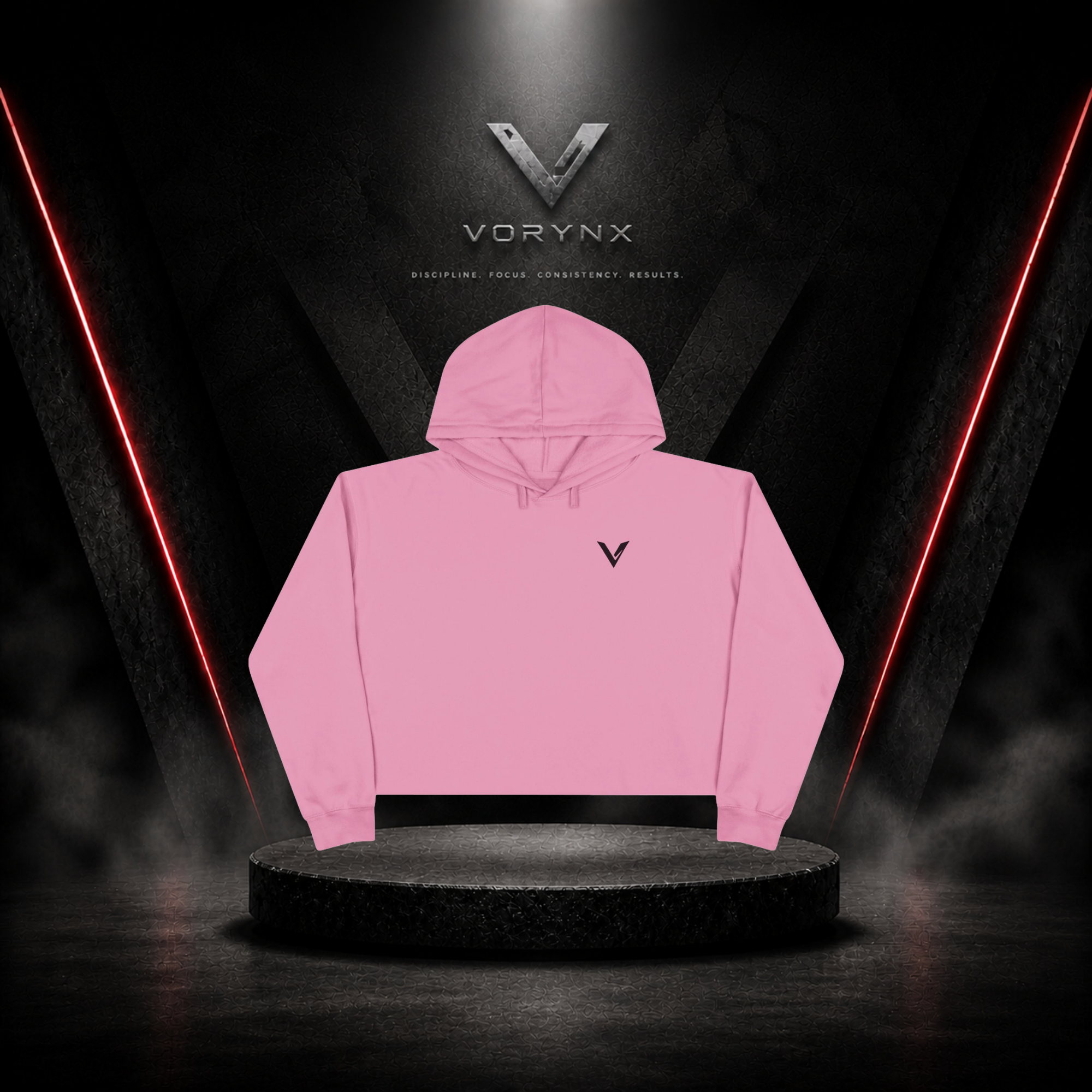 Energy Crop Hoodie - Black