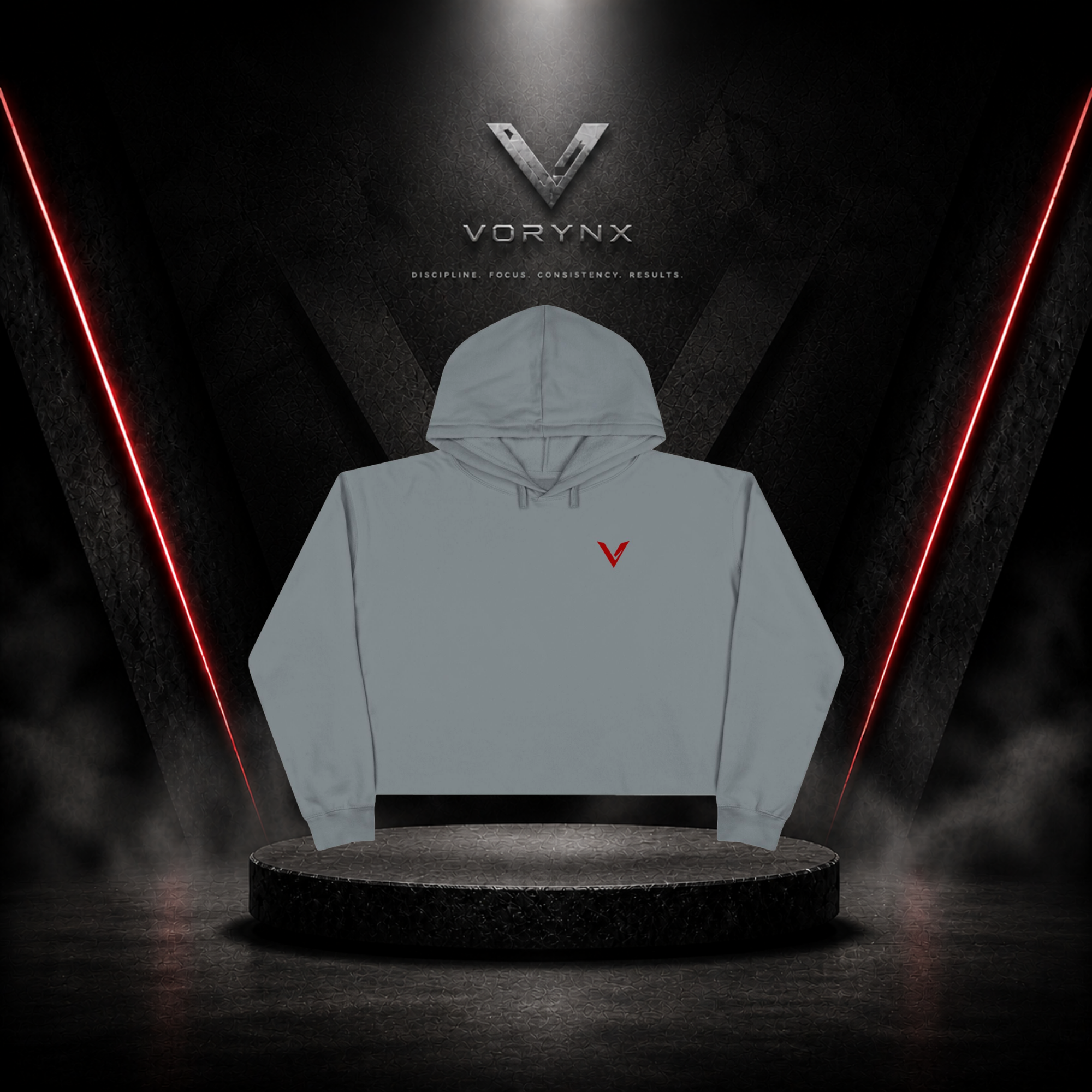 Energy Crop Hoodie - Red