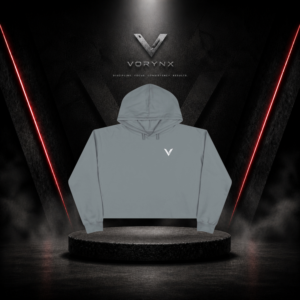 Energy Crop Hoodie - White