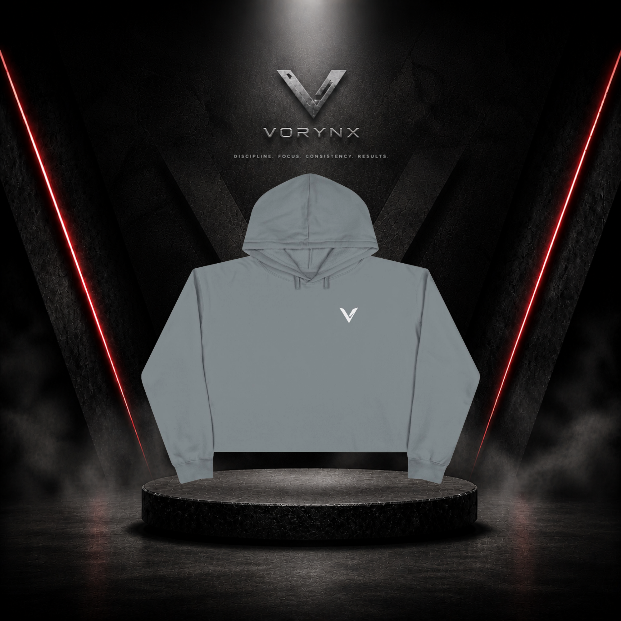 Energy Crop Hoodie - White