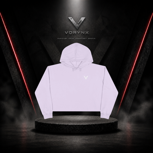 Core Crop Hoodie - White