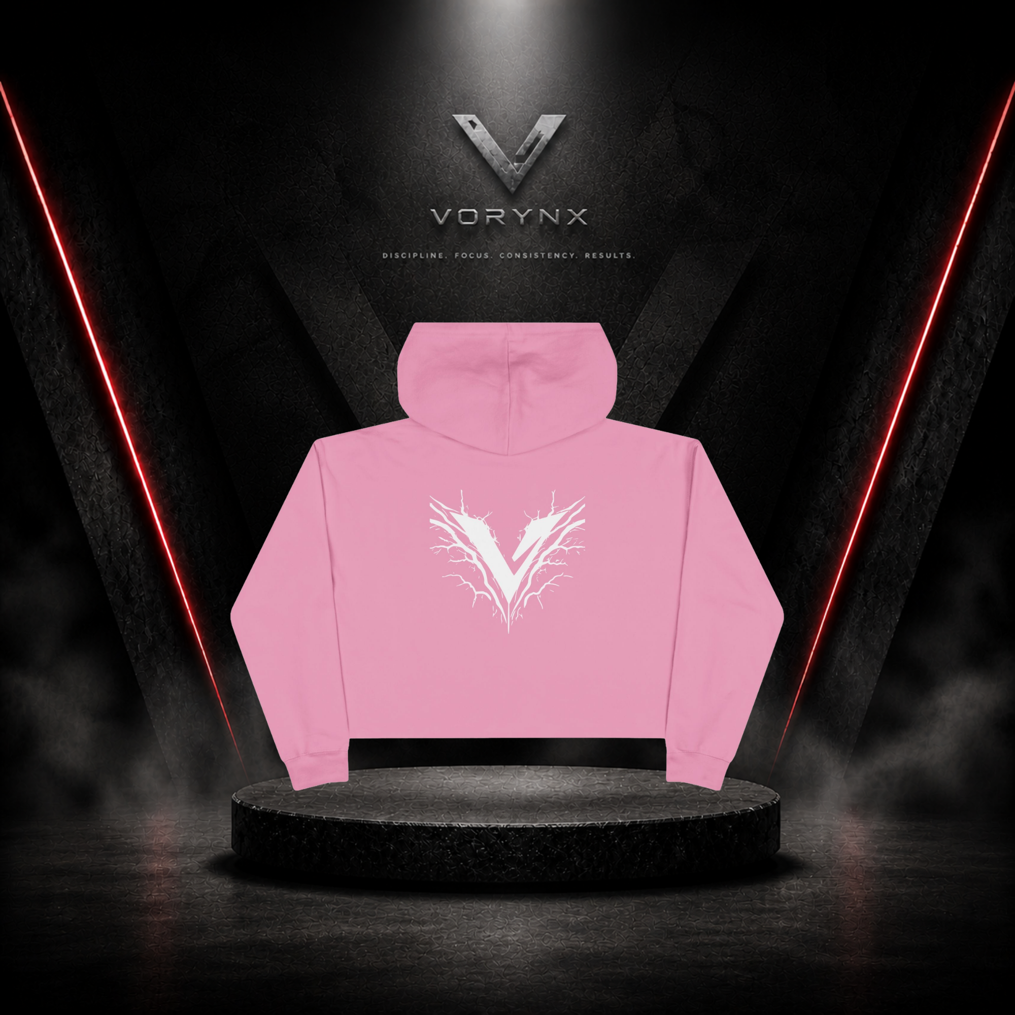 Energy Crop Hoodie - White