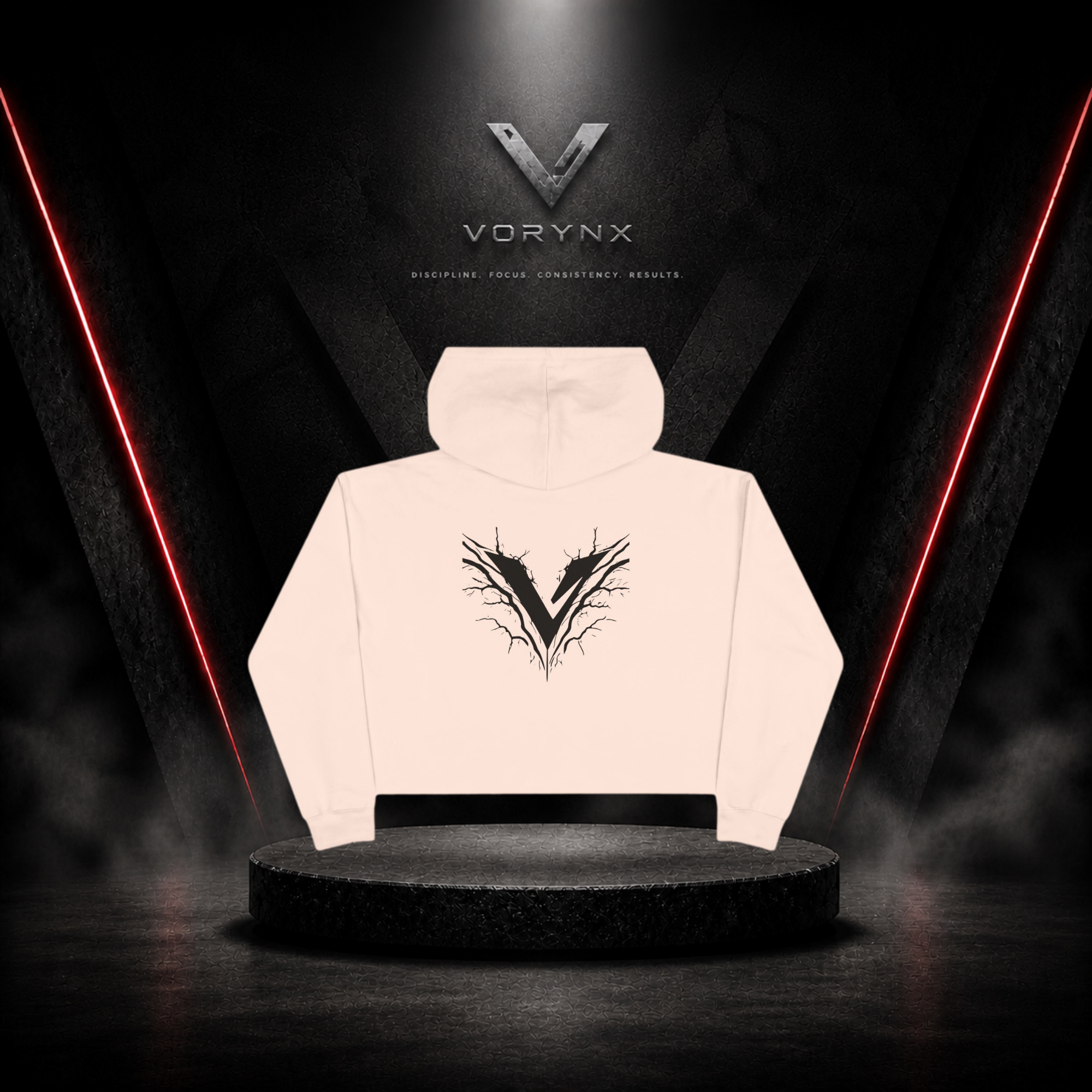 Energy Crop Hoodie - Black