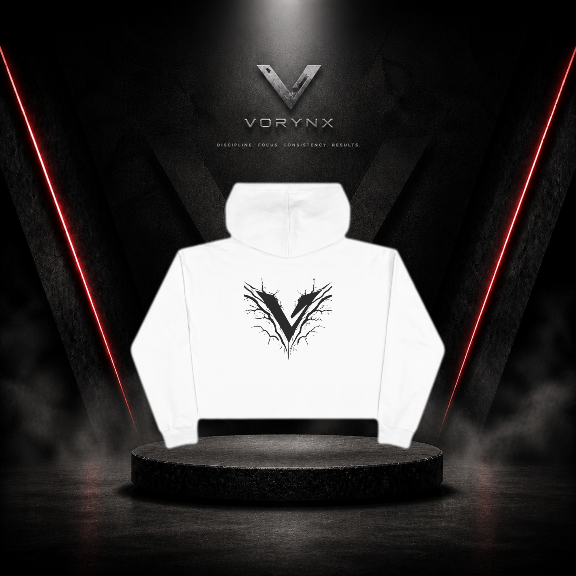 Energy Crop Hoodie - Black