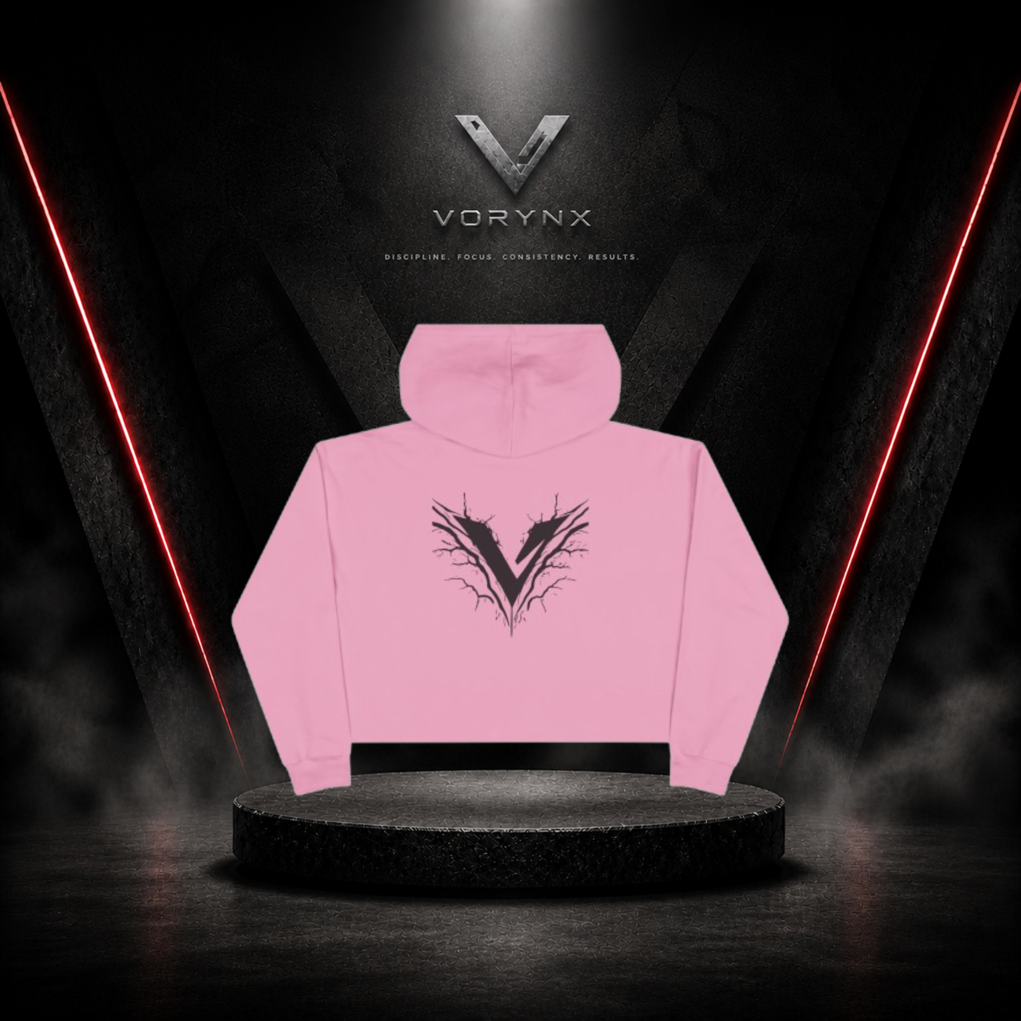 Energy Crop Hoodie - Black