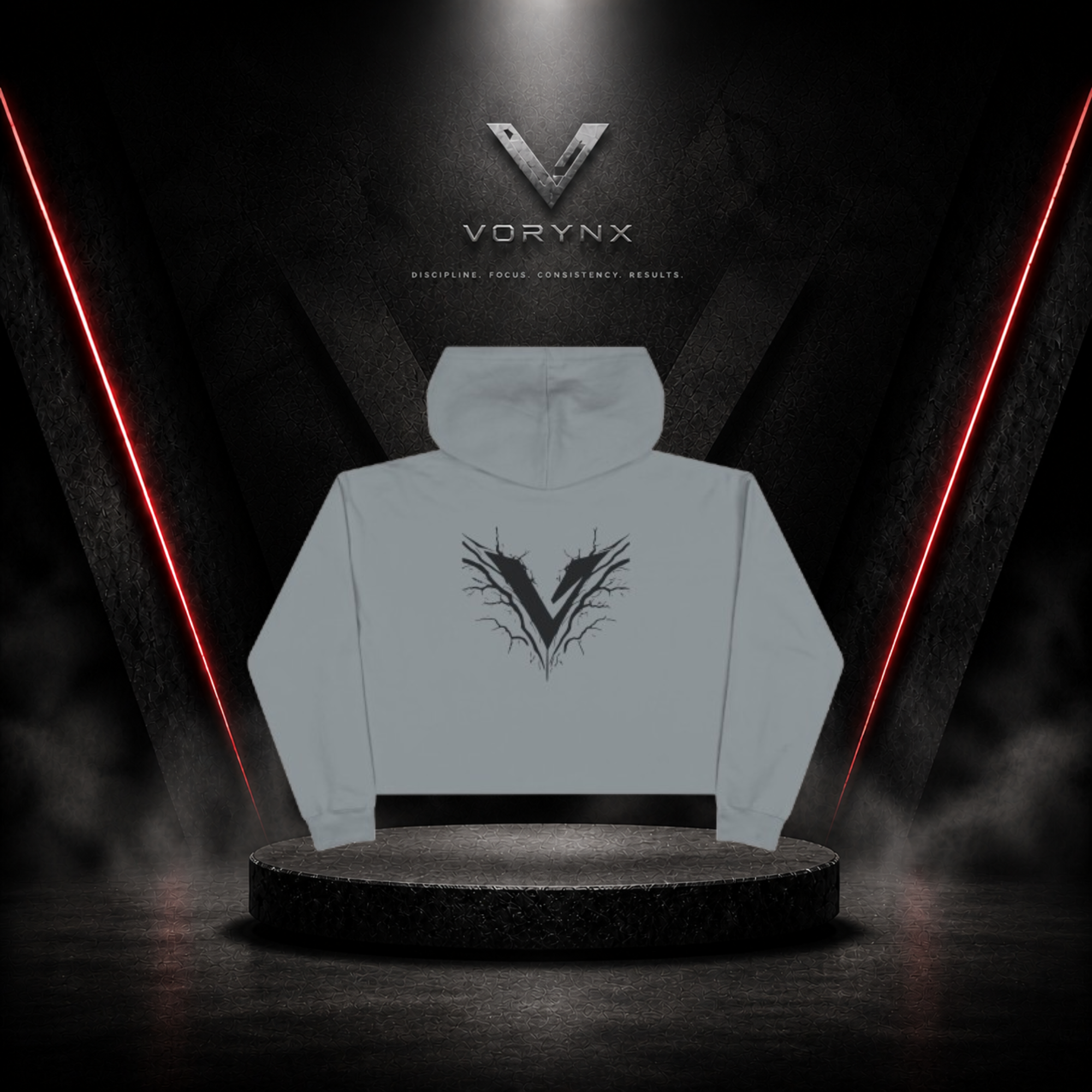 Energy Crop Hoodie - Black