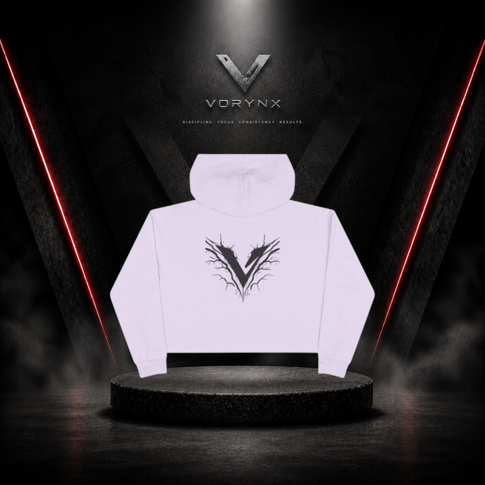 Energy Crop Hoodie - Black