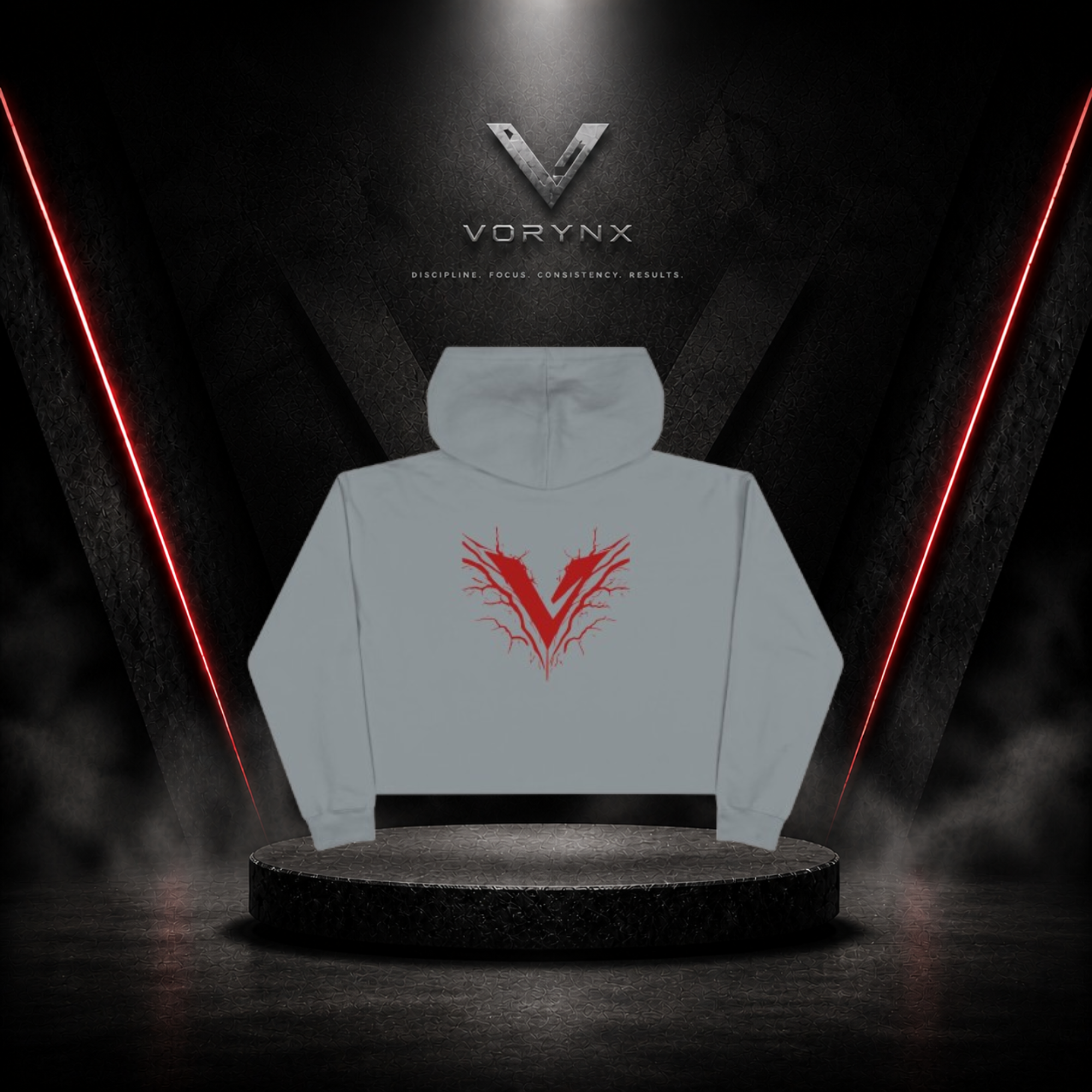Energy Crop Hoodie - Red