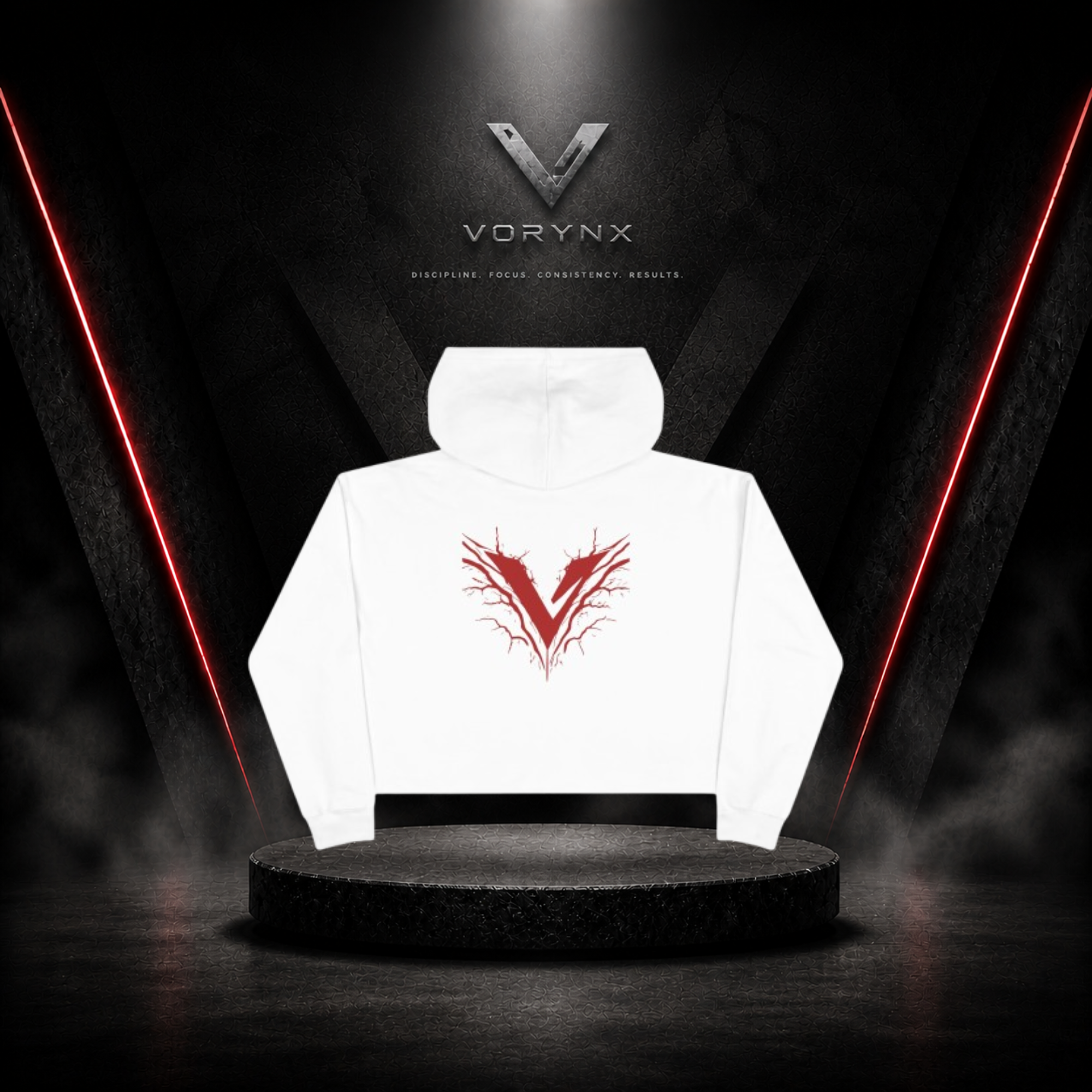 Energy Crop Hoodie - Red