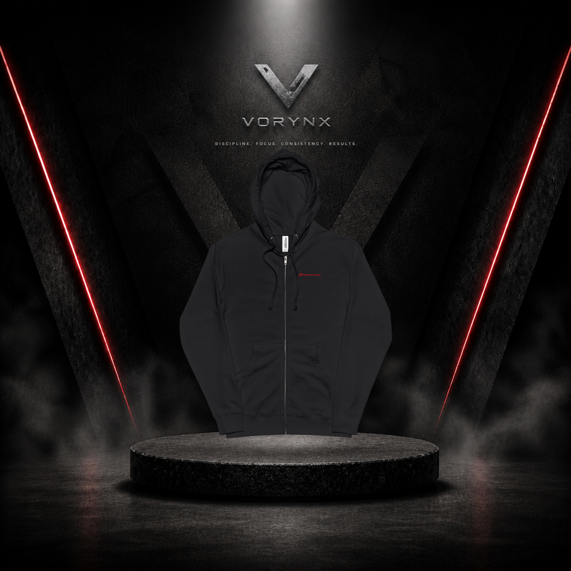 Signature Zip Hoodie - Red